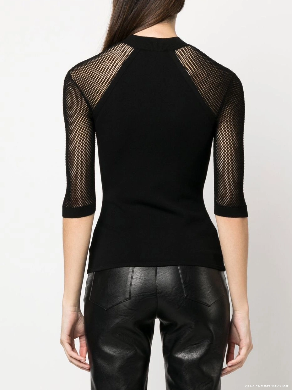 Affordable mesh top Stella knitted Women McCartney panelled 0408